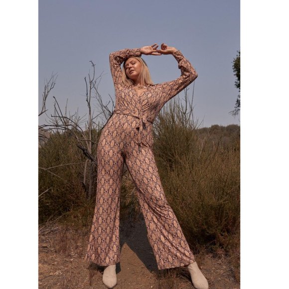 Plus Size Python Print Jumpsuit NWT - Picture 5 of 5